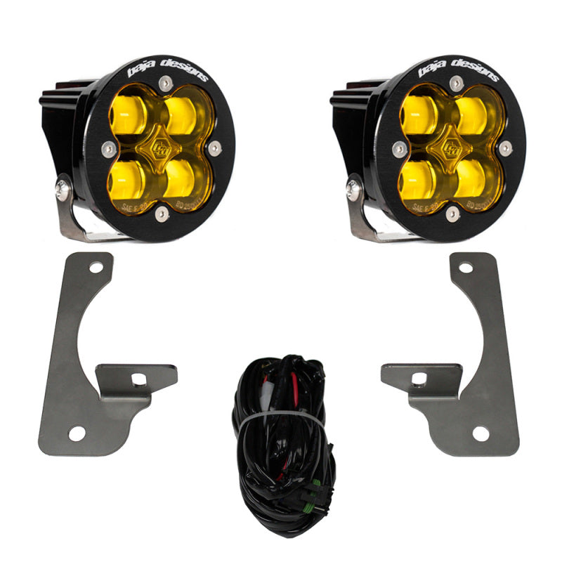 Baja Designs SAE & DOT Road-Legal LED Light Kits - Jeep Wrangler & Gladiator - 10 - 18 Jeep JK Rubicon Squadron R SAE Light Kit - Amber (part 587525)
