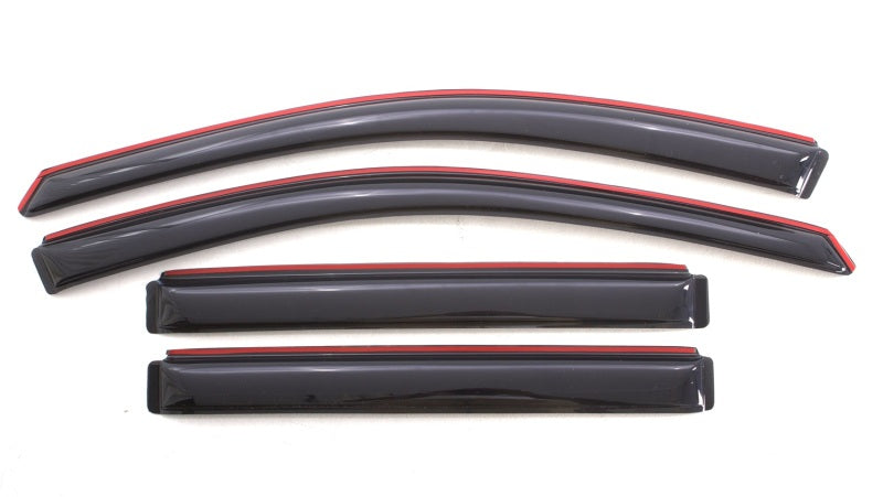AVS Ventvisor In-Channel Front & Rear Window Deflectors 4pc for 2008-2017 Buick Enclave - Smoke