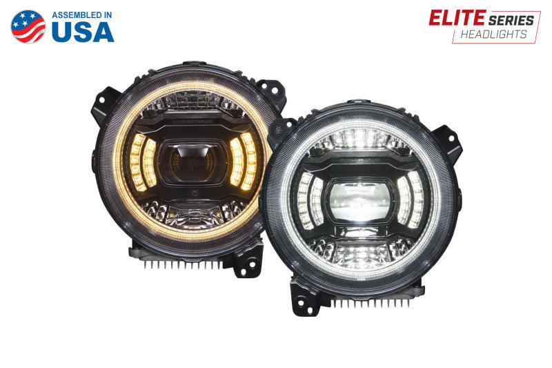 Diode Dynamics 18-23 Jeep JL Wrangler Elite LED Headlamps - DD5166 - view 6