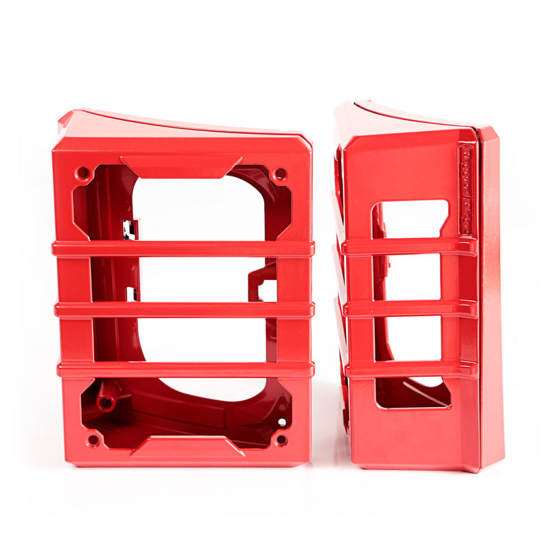 Rugged Ridge Red Elite Tail Light Guards for 2007-2018 Jeep Wrangler JK - view 2