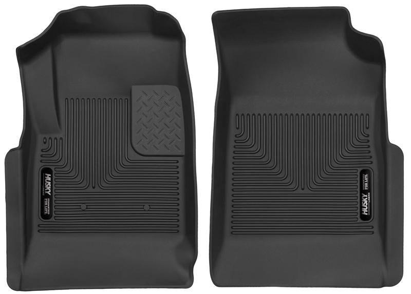 Husky Liners X-act Contour Floor Liners - Chevy Colorado & GMC Canyon - 15 Chevy Colorado / GMC Canyon X-Act Contour Black Front Floor Liners (part 53121)