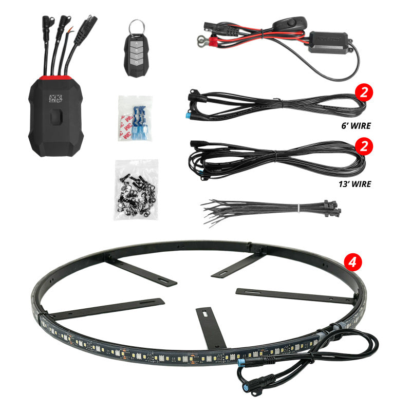 XKGLOW XKmax RGBW Wheel Ring Light Kit - MX-WHEEL-KIT - view 2