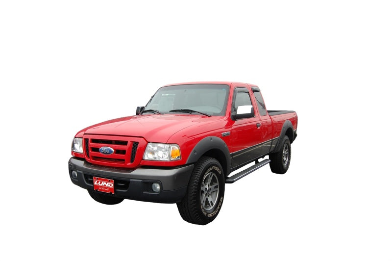 AVS Window Ventvisor Outside Mount Window Deflectors 4pc for 1999-2011 Ford Ranger (Fixed) - Smoke - view 5