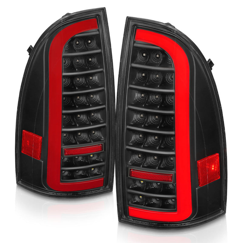 ANZO LED Light Bar Sequential Tail Lights, Black Housing, Clear Lens - 2005-2015 Toyota Tacoma - ANZO part 311427 view 2