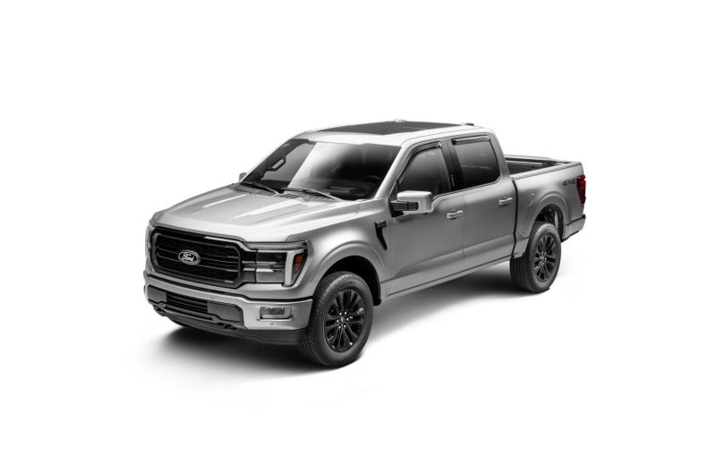 AVS Ventvisor Outside Mount Window Deflectors 4pc for 2015-2018 Ford F-150 Supercrew - Smoke - view 5
