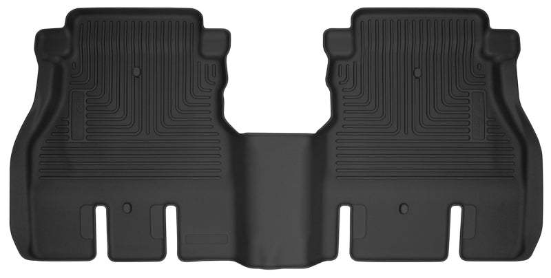 Husky Liners X-act Contour Floor Liners - Jeep Wrangler & Gladiator - 19-24 JLU Jeep Wrangler 4 Door X-Act Contour Black Floor Liners (2nd Seat) (part 54631)