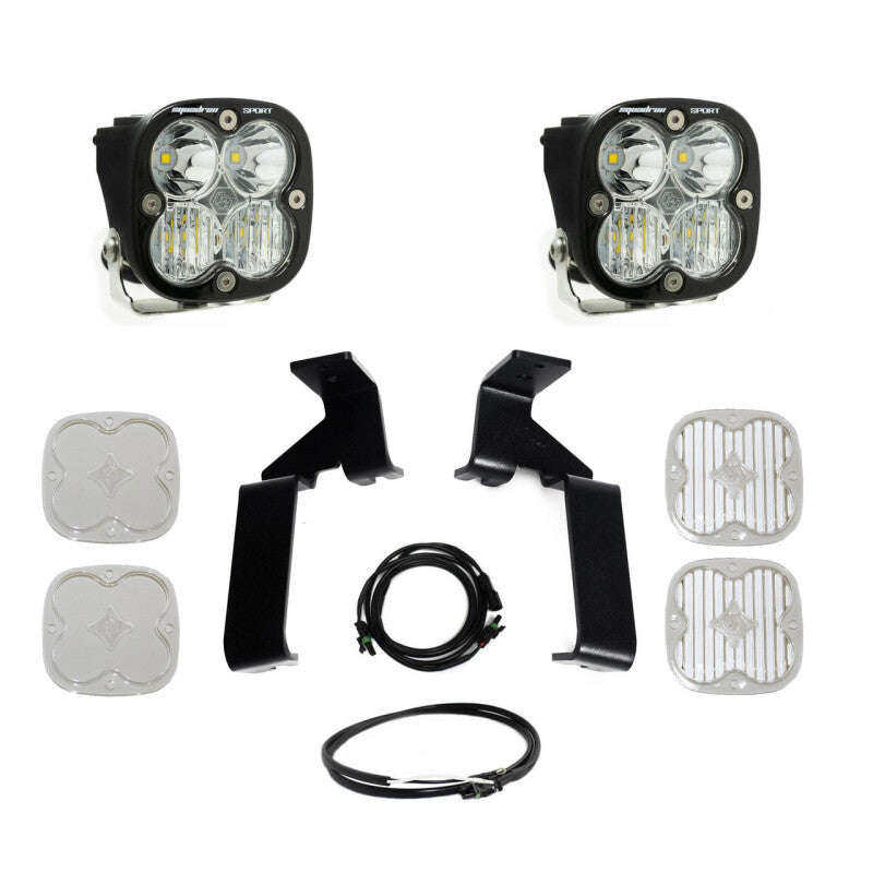 Baja Designs LED Light Kits - 2021-2025 Ford Raptor (Base/37/R) Squadron Sport A-Pillar Kit - part 448070