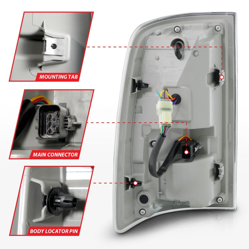 ANZO LED Sequential Tail Lights, Black Housing, Smoke Lens - 2009-2018 Ram 1500, 2010-2018 Ram 2500/3500 (For all models) - ANZO part 311472 view 5