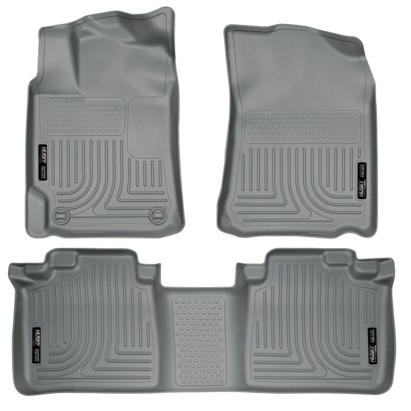 Husky Liners WeatherBeater Floor Liners - Toyota & Lexus - 07-11 Toyota Camry (All) WeatherBeater Combo Gray Floor Liners (One Piece for 2nd Row) (part 98512)