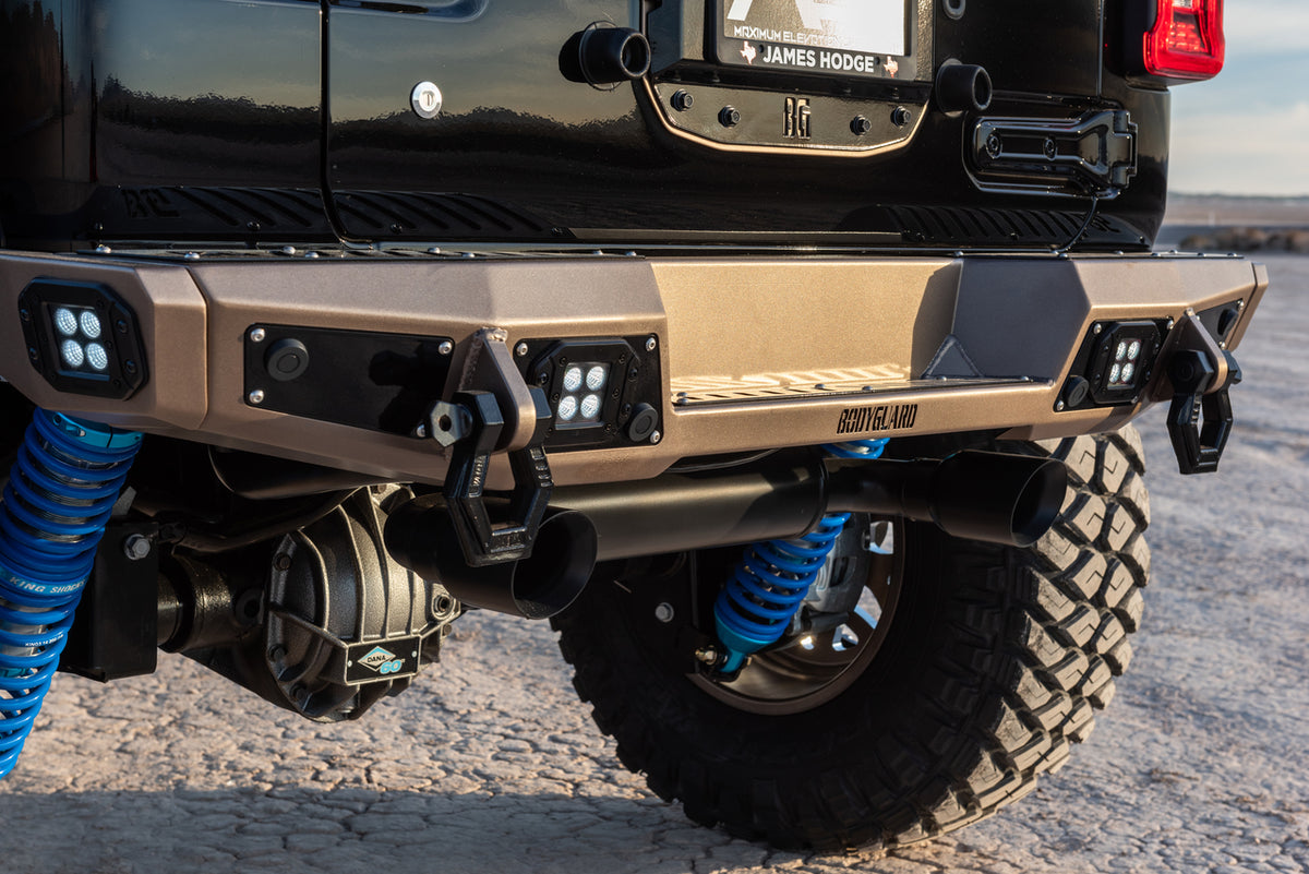 Bodyguard RX Series Stubby Rear Bumper for 2018-2026 Jeep Wrangler JL