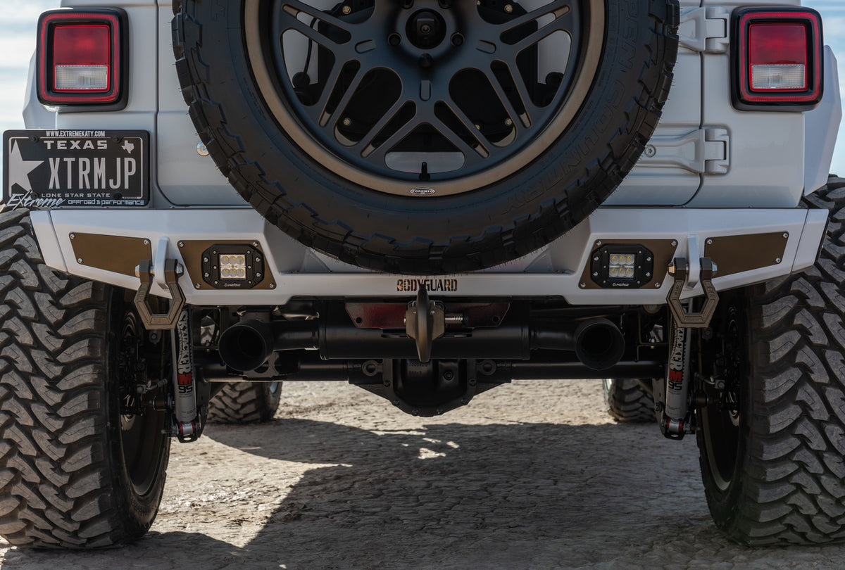 Bodyguard RX Series Stubby Rear Bumper for 2018-2026 Jeep Wrangler JL