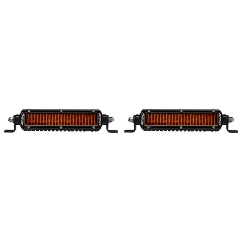 Rigid Industries 6in SR-Series SAE w/ Amber PRO Lens (Pair) (part 906705)