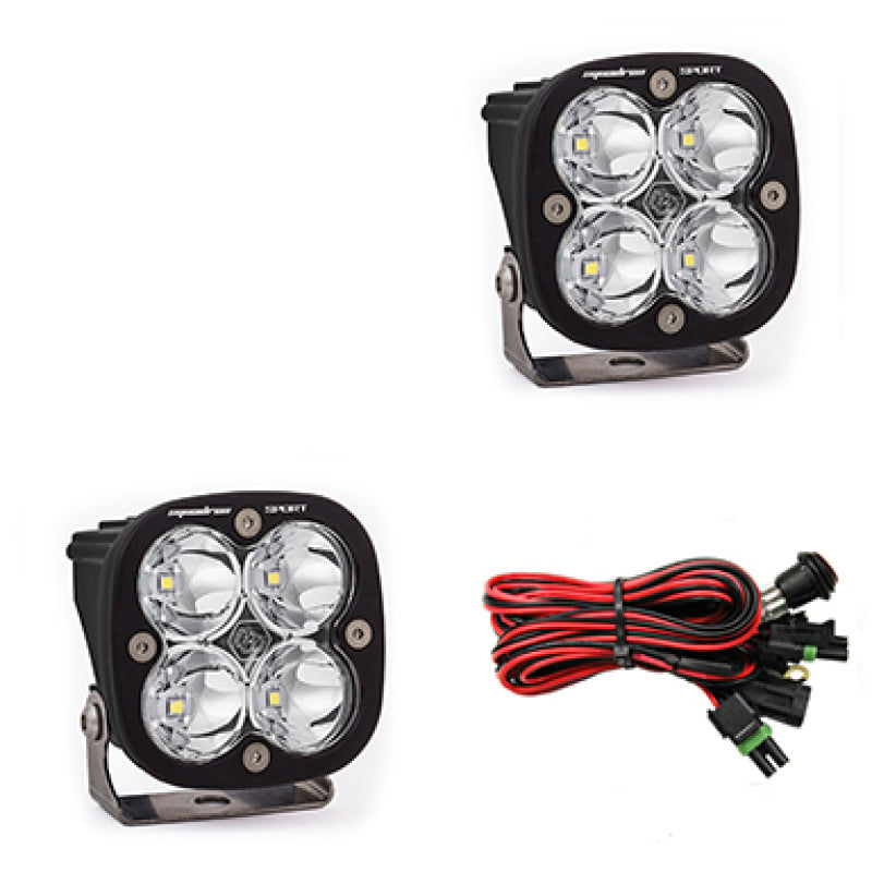 Baja Designs Squadron Sport LED Light Pods - Squadron Sport Work/Scene Pair LED Light Pods - Clear (part 557806)