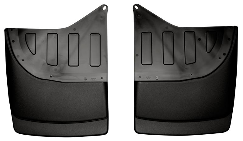 Husky Liners Custom-Molded Mud Guards - Ram 2500/3500, Ford Super Duty & GM 2500HD/3500HD - 01-06 Chevrolet/GMC Dually Custom-Molded Rear Mud Guards (part 57351)