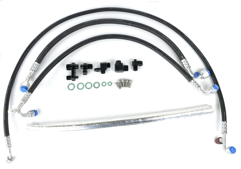 Fleece Performance A/C Line Reroute Kit for 2nd Gen Swap & Compound Turbo Kits - 2013-2016 Ram 2500/3500 6.7L Cummins - Fleece part FPE-AC-KIT-1316 view 2