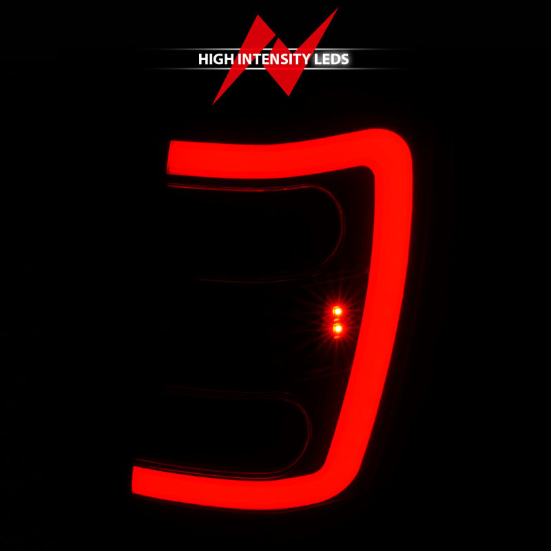 ANZO LED Light Bar Tail Lights, Black Housing, Clear Lens - 1999-2004 Jeep Grand Cherokee - ANZO part 311394 view 5