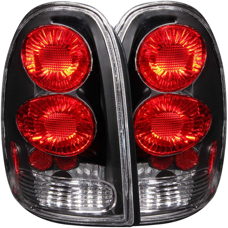 ANZO Euro Tail Lights, Black - 1998-2003 Dodge Durango - ANZO part 211039