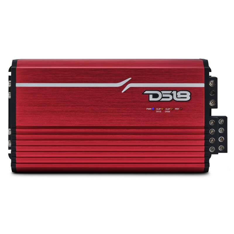 DS18 4-Channel Class D Amplifier - 4 x 250W @ 4Ω - FRP-2.4K4/RD