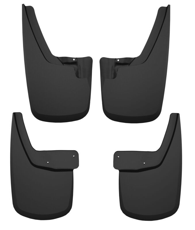 Husky Liners Custom-Molded Mud Guards - Chevy Colorado & GMC Canyon - 23-24 GMC Canyon Crew Cab Front & Rear Mud Guards - Black (part 58326)