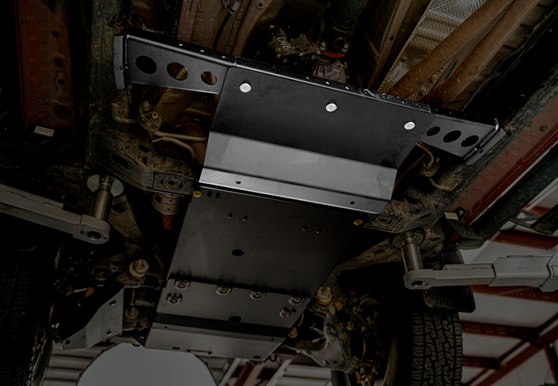 Cali Raised LED 16-23 Toyota Tacoma Transfer Case Skid Plate /Yes Manual Transmission/Steel/PowderCoated - CR3652