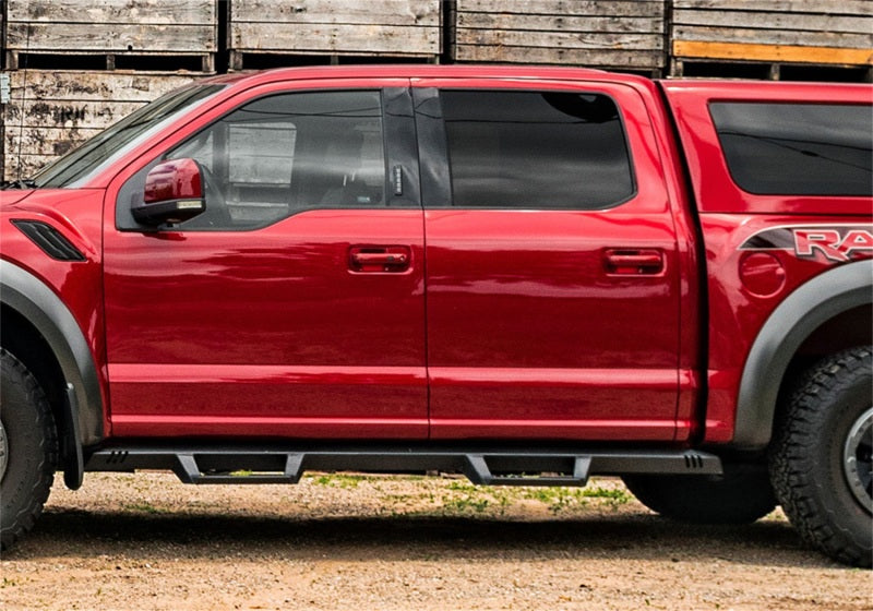 N-Fab EpYx Drop Steps, Cab Length - 2007-2019 Silverado/Sierra Extended Cab Gas - N-Fab part EXC07QC-TX view 2