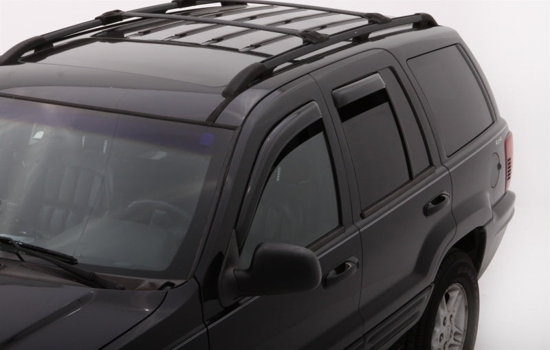 AVS Ventvisor In-Channel Front & Rear Window Deflectors 4pc for 2004 Ford Ecosport (Brazil) - Smoke - view 4