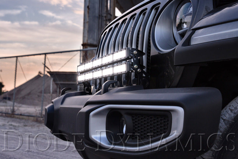 Diode Dynamics 18-21 Jeep JL Wrangler/Gladiator SS30 Bumper Bracket Kit - White Combo Dual - DD6085 - view 3