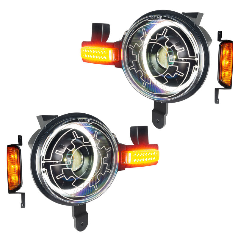ORACLE Lighting 2021+ Ford Bronco Oculus Bi-LED Projector Headlights w/ Heated Lenses - 5886-111 - view 6