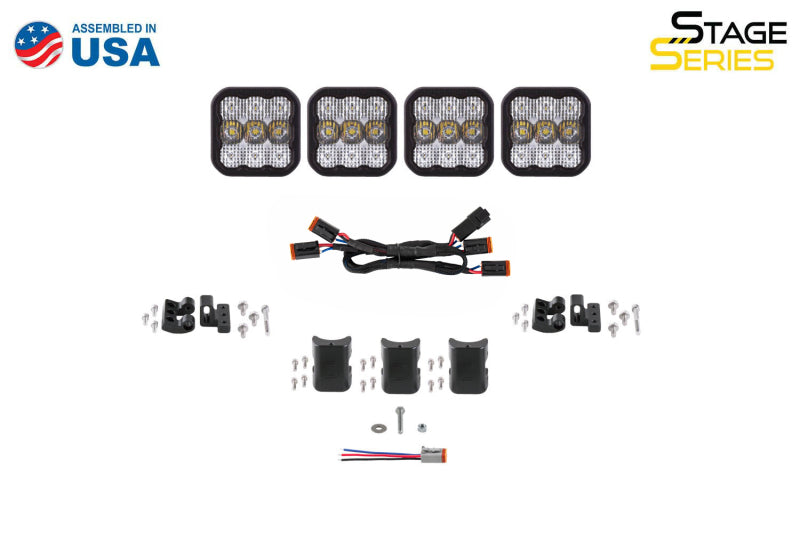 Diode Dynamics SS5 Pro Universal CrossLink 4-Pod Lightbar - White Driving - DD7252 - view 3