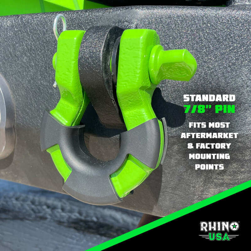 Rhino USA 8T Super Shackle 2-Pack (Green) - SUPERSHACK-GRN - view 3