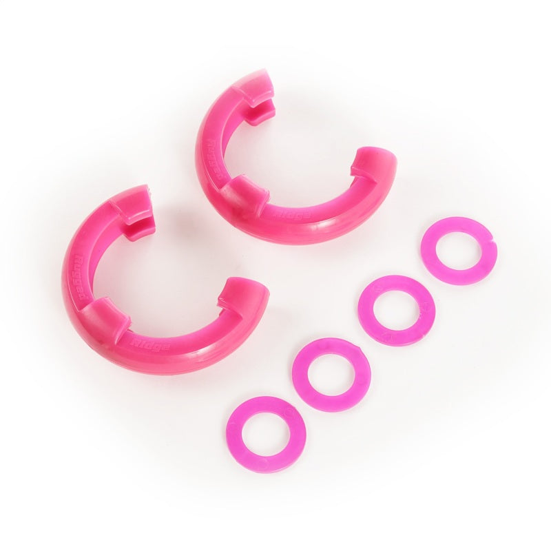 Rugged Ridge Pink 3/4in D-Ring Isolator Kit | Universal Fit