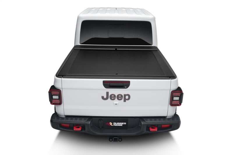 Rugged Ridge Armis Retractable Locking Bed Cover without Trail Rails for 2020-2021 Jeep Gladiator JT