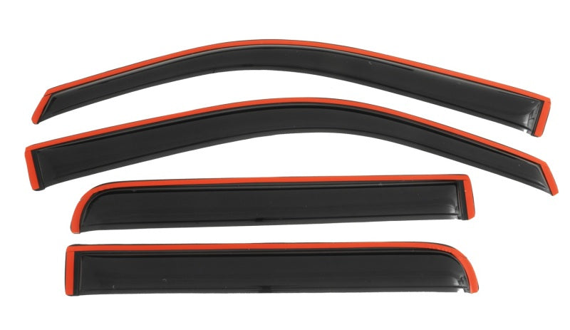 AVS Ventvisor In-Channel Front & Rear Window Deflectors 4pc for 2009-2014 Ford F-150 Supercrew - Smoke