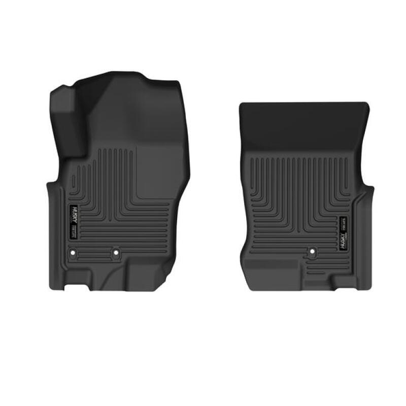 Husky Liners WeatherBeater Floor Liners - Nissan & Infiniti - 08-21 Nissan Frontier Crew Cab WeatherBeater Front Row Black Floor Liners (part 13511)