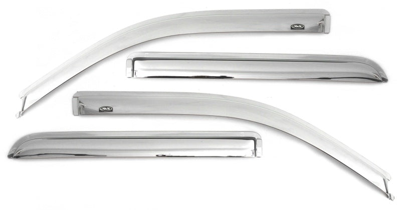 AVS Ventvisor Window Deflectors 4pc for 2020-2022 Chevy Silverado 1500 LTD Ext. Cab/DC F&R - Chrome