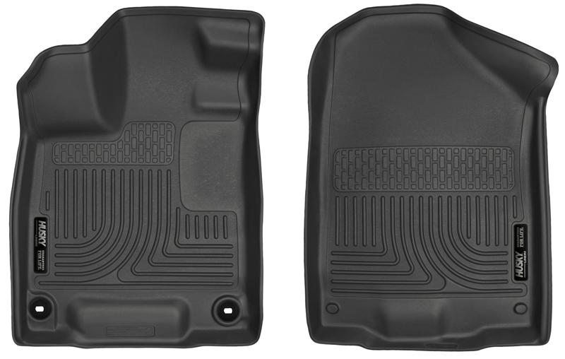 Husky Liners WeatherBeater Floor Liners - Honda & Acura - 2016 Honda Pilot WeatherBeater Front Black Floor Liners (part 18411)