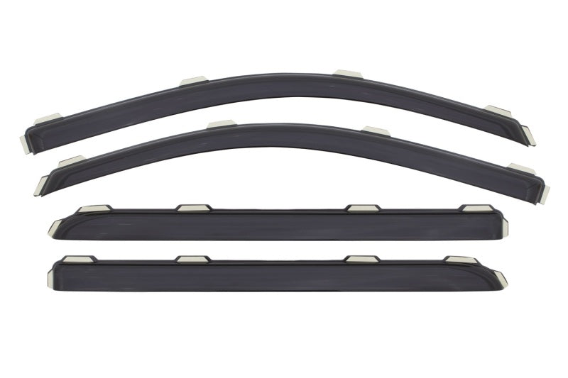 AVS Ventvisor Front & Rear Window Deflectors 4pc for 2015-2018 Chevy Silverado 2500 Crew Cab - Smoke
