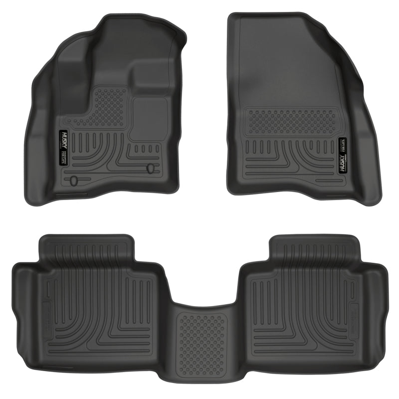 Husky Liners WeatherBeater Floor Liners - Ford & Lincoln - 10-13 Ford Taurus WeatherBeater Combo Black Floor Liners (part 98701)