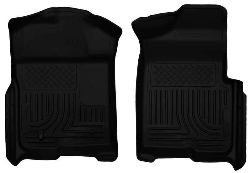 Husky Liners WeatherBeater Floor Liners - Ford F-150 - 09-12 Ford F-150 Regular/Super/Super Crew Cab WeatherBeater Black Floor Liners (part 18331)