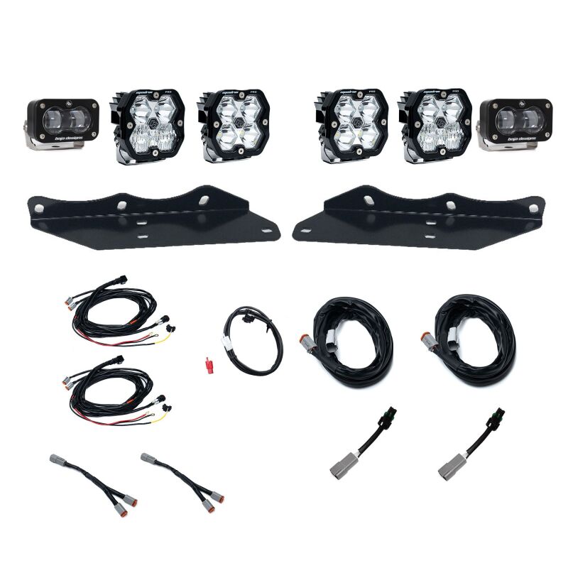 Baja Designs LED Light Kits - 2017-2020 Ford Raptor Squadron Pro SAE 2.0/S2 Fog Pocket Kit (SAE Fog) Clear - part 440063
