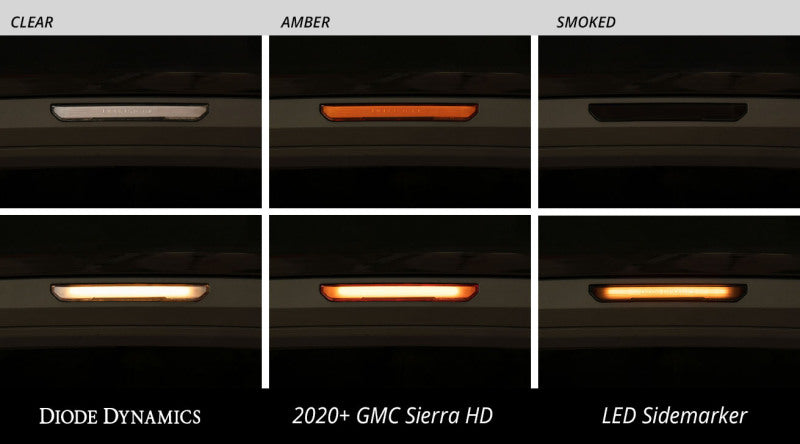 Diode Dynamics 20-21 Sierra 2500/3500 LED Sidemarkers HD Smoked Set - DD5127 - view 4