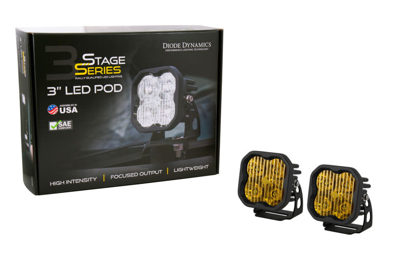 Diode Dynamics SS3 Pro ABL - Yellow Combo Standard (Pair) - DD6893P - view 4