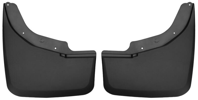 Husky Liners Custom-Molded Mud Guards - 15 Chevrolet Silverado 3500 HD Black Dually Rear Mud Guards