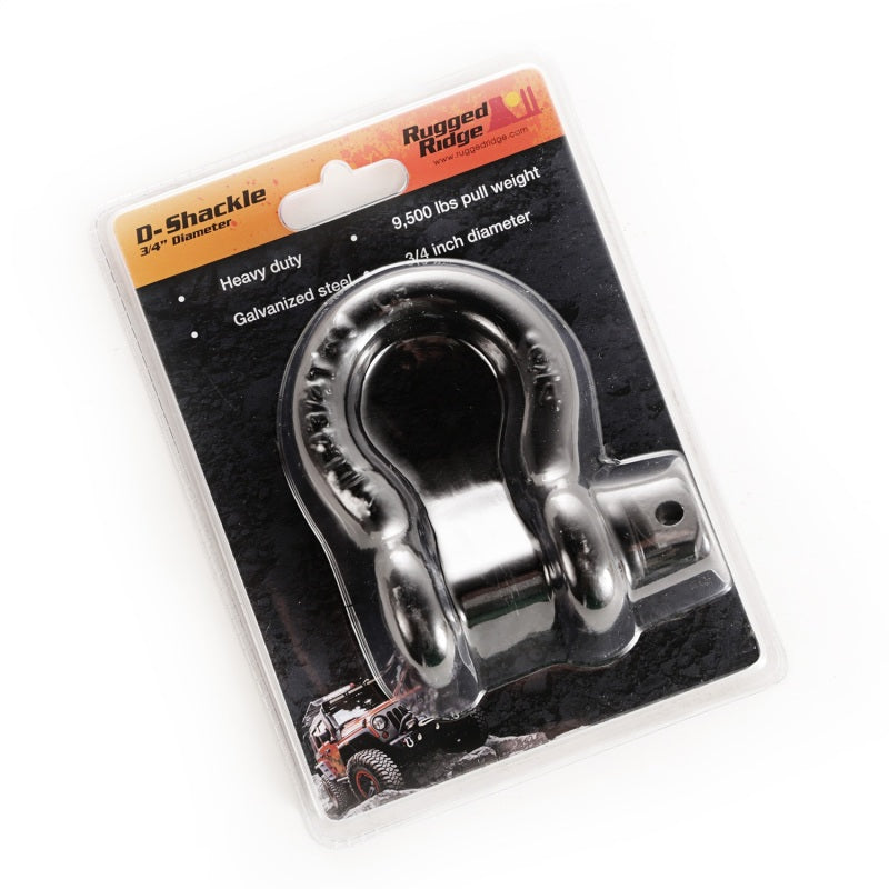 Rugged Ridge Black 9500lb 3/4in D-Ring | Universal Fit 4