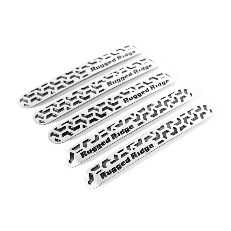 Rugged Ridge Elite Door Handle Insert Contrast Tread4D for 2007-2018 Jeep Wrangler JK - view 2