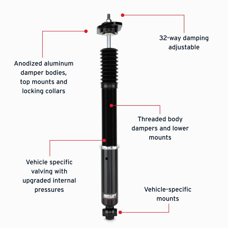 Air Lift Performance Rear Air Suspension Kit - 2011-2023 Dodge Charger / 2015-2023 Challenger (part 76517)