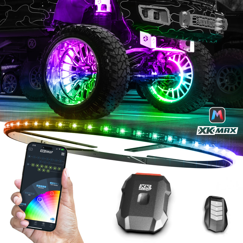 XKGLOW XKmax RGBW Wheel Ring Light Kit - MX-WHEEL-KIT