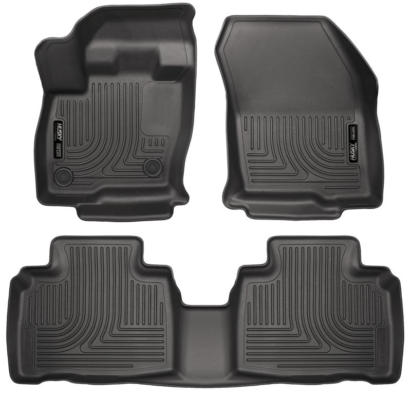 Husky Liners WeatherBeater Floor Liners - Ford & Lincoln - 2015 Ford Edge WeatherBeater Front & 2nd Row Combo Black Floor Liners (part 98781)