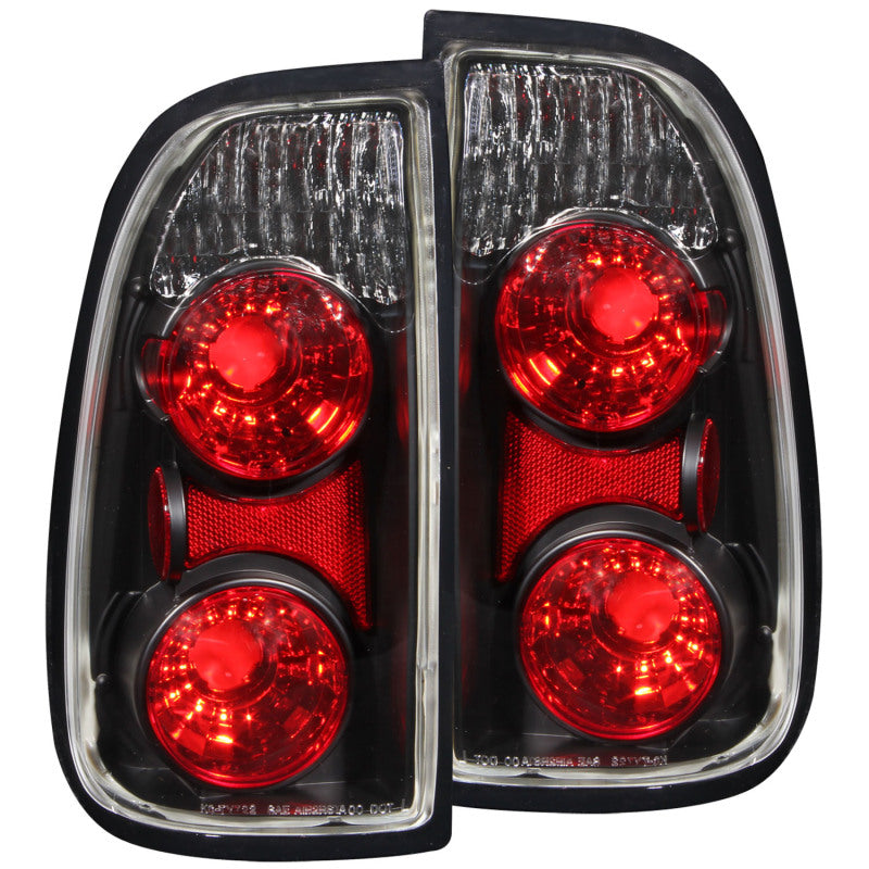 ANZO Euro Tail Lights, Black - 2000-2006 Toyota Tundra - ANZO part 211126