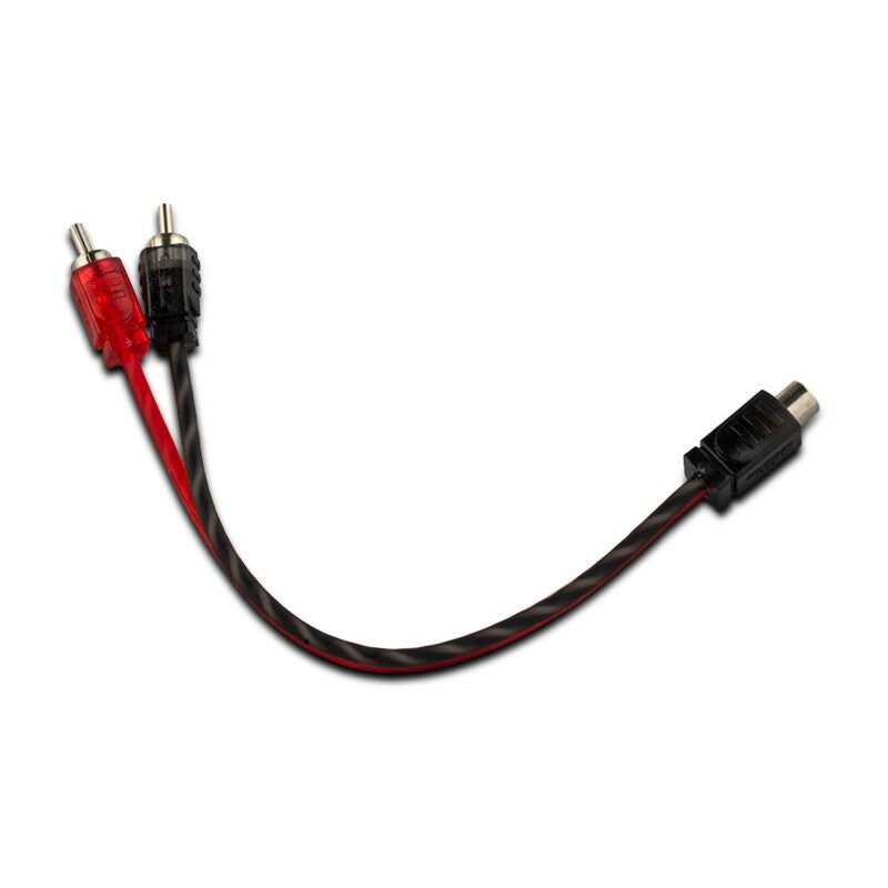DS18 RCA Y-Splitter - 1 Female to 2 Male - RCA-1F2M